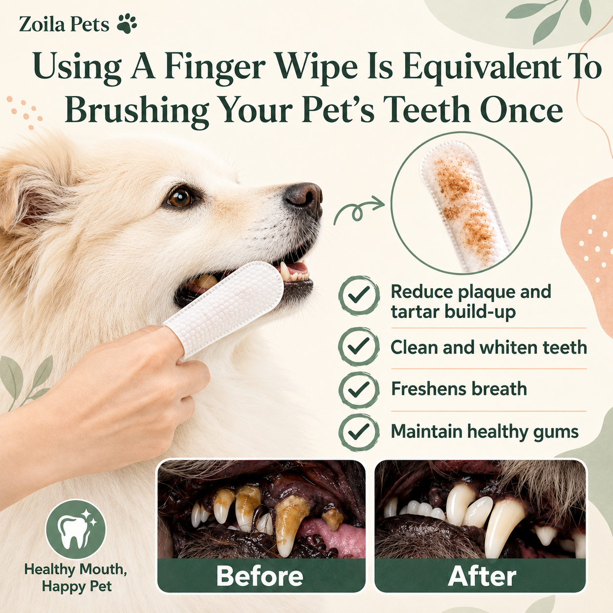 Why Dental Pet Finger Wipes Are Essential for Dogs and Cats