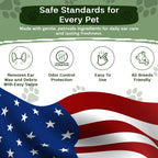 Zoila Pets Dog Ear Wipes & Cat Ear Cleaner – Ear Wipes for Dogs, Cat Ear Wipes, Gentle Dog Ear Cleaning Wipes Remove Wax, Dirt & Odor, No-Rinse Ear Care