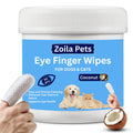 Zoila Pets Dog Eye Cleaner Wipes & Cat Eye Wipes | Scent Textured Tear Stain Remover for Dogs, Eye Wipes for Dogs, Dog Tear Stain Remover, Dog Eye Wipes for Discharge and Crust | 50 Count